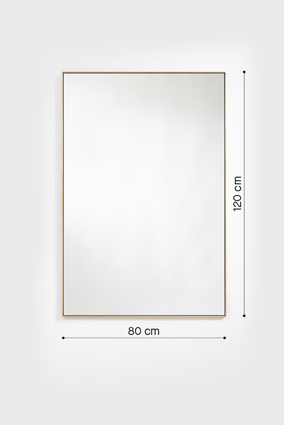 MIROIR-LUCKA-OAK RECT